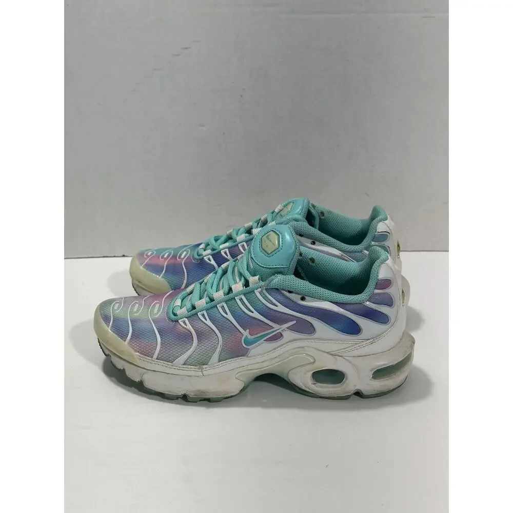 Nike Air Max Plus Blue Running Shoes Sneakers BV1239-100 Girl Youth Sz 4Y -W 5.5